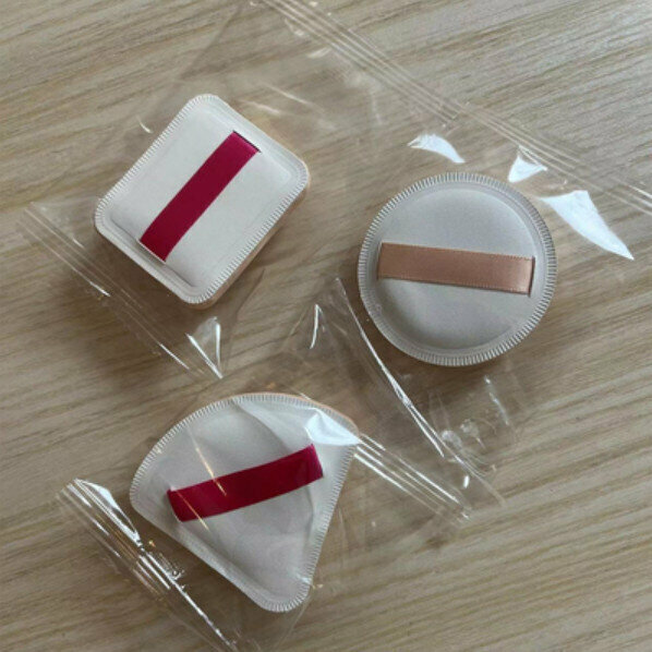 New style (3 pieces) air cushion puffs (square+round+heart-shaped (OPP bag))