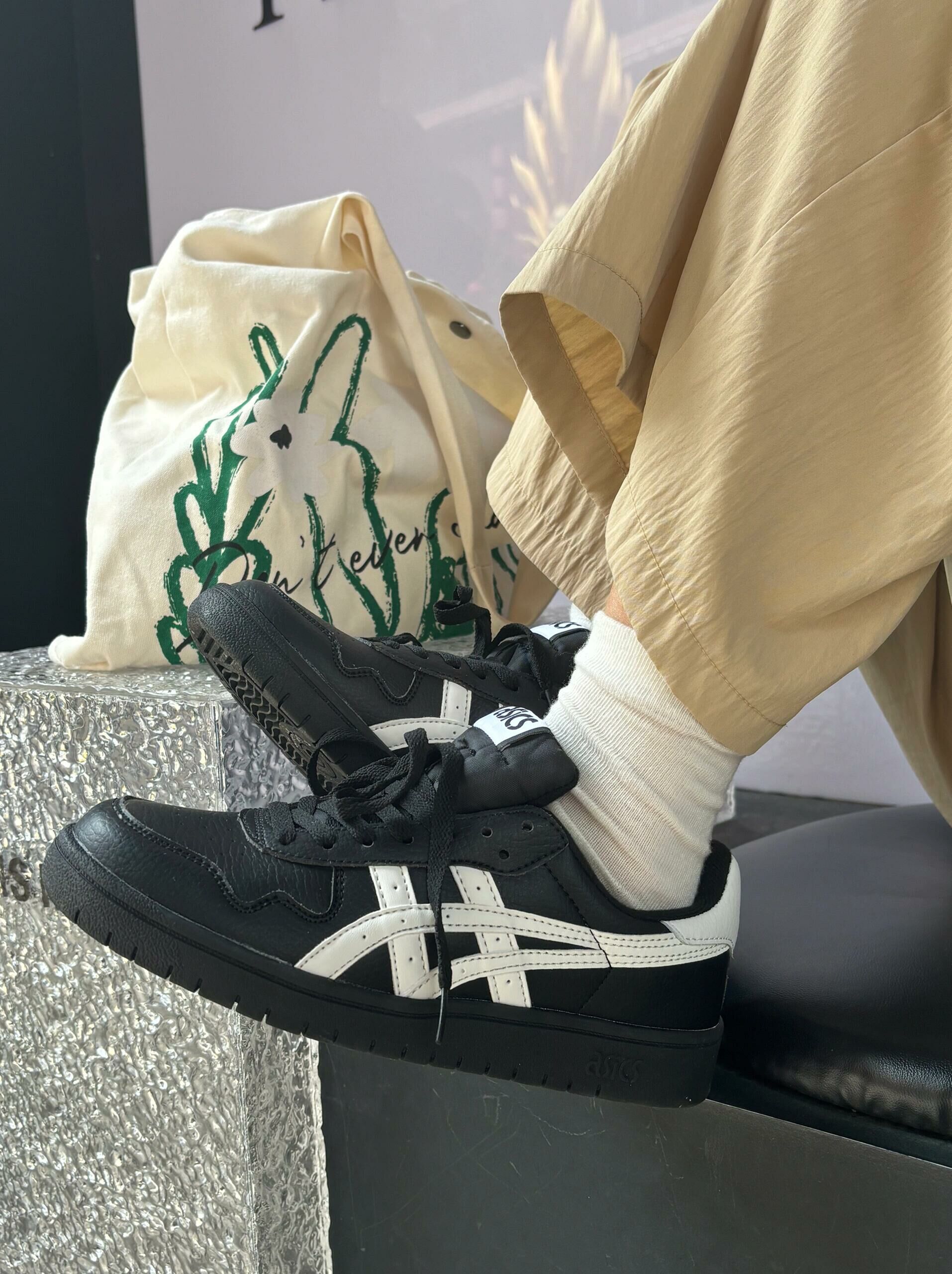 Asics Japan S 全黑 黑魂 黑武士 荔枝皮 皮革 復古 籃球鞋 1203A033-001/預購