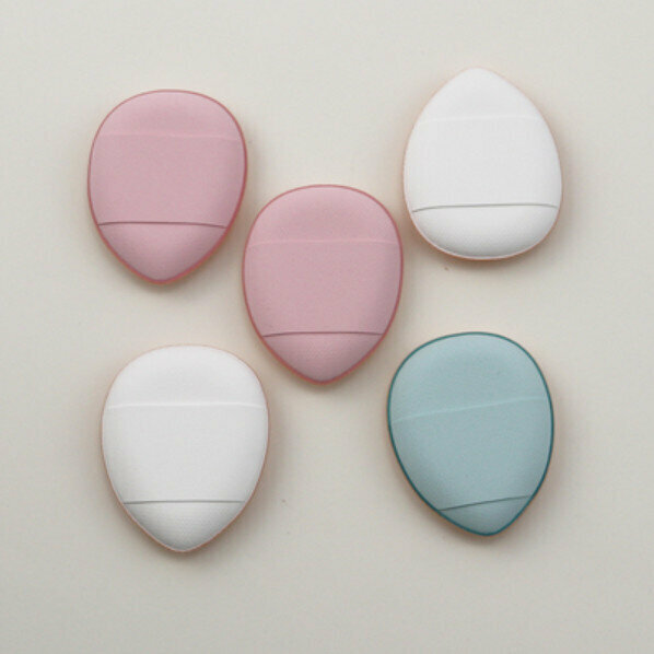 New style (5 pieces) fingertip water drop small powder puff (finger puff (bag color random))