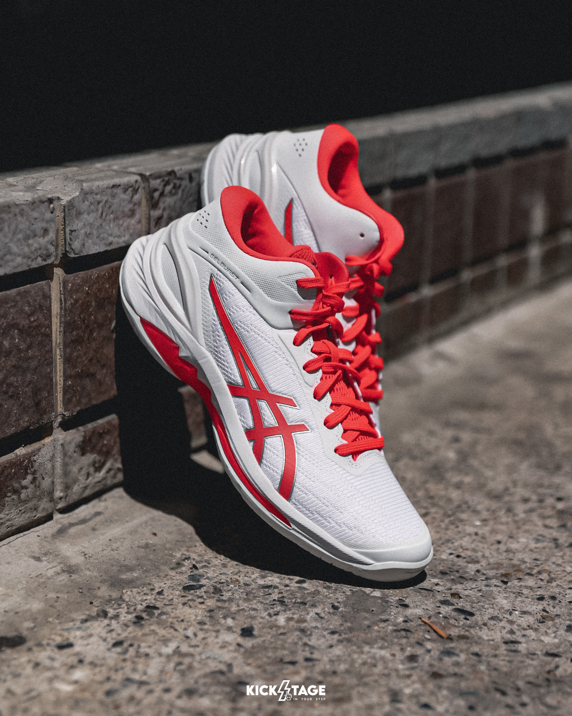 **特價售出無退換**ASICS GELBURST 28 White Red 白紅 實戰 緩震 運動 籃球鞋【1063A089-100】25SALE