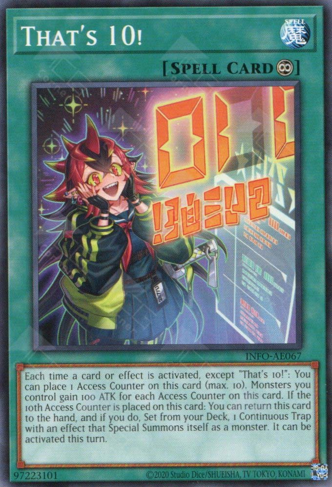 INFO-AE067 That's 10!