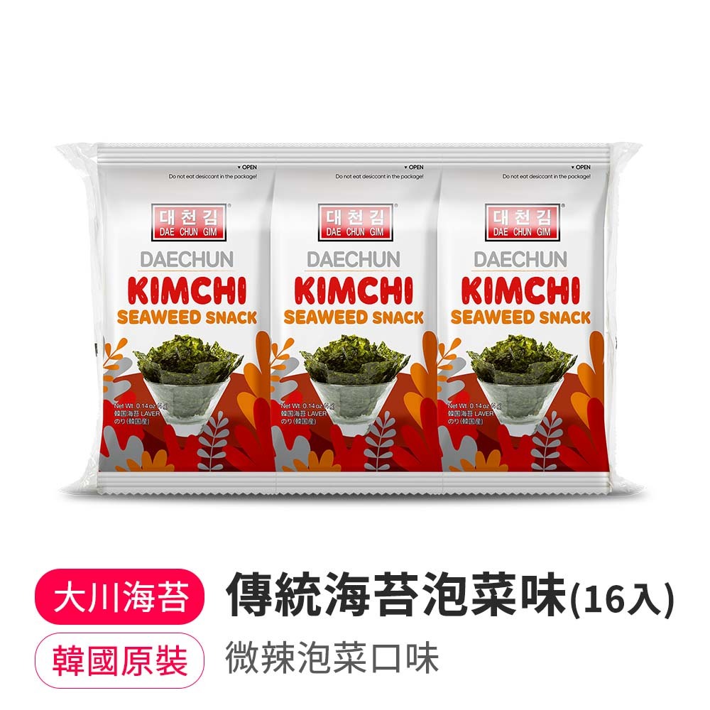 【BK SHOP】傳統海苔泡菜味(16入)