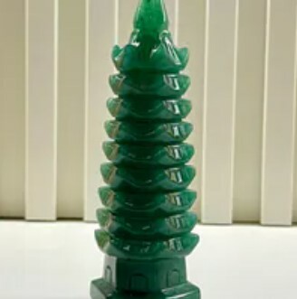 [S] GEMZ & CO QLHA MEDIUM PAGODA TOWER DISPLAY, AVENTURINE, V83 (V83)