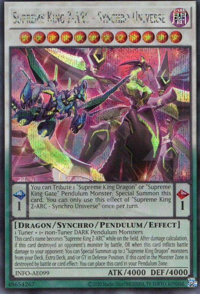 INFO-AE099 Supreme King Z-ARC - Synchro Universe