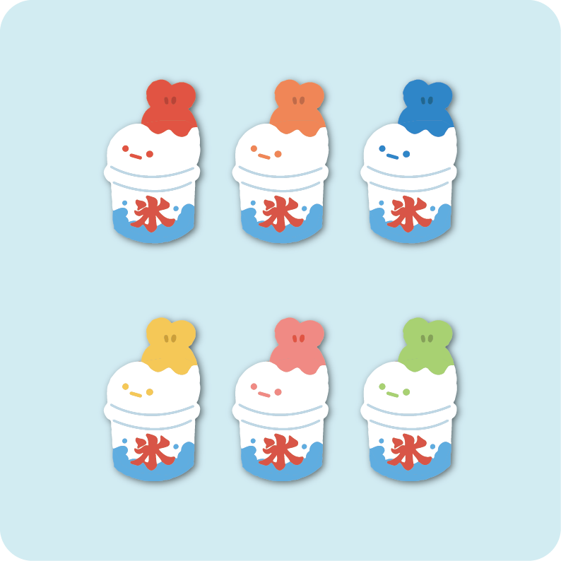 Fried Shrimp Shaved Ice Acrylic Pendant (Blind Box)