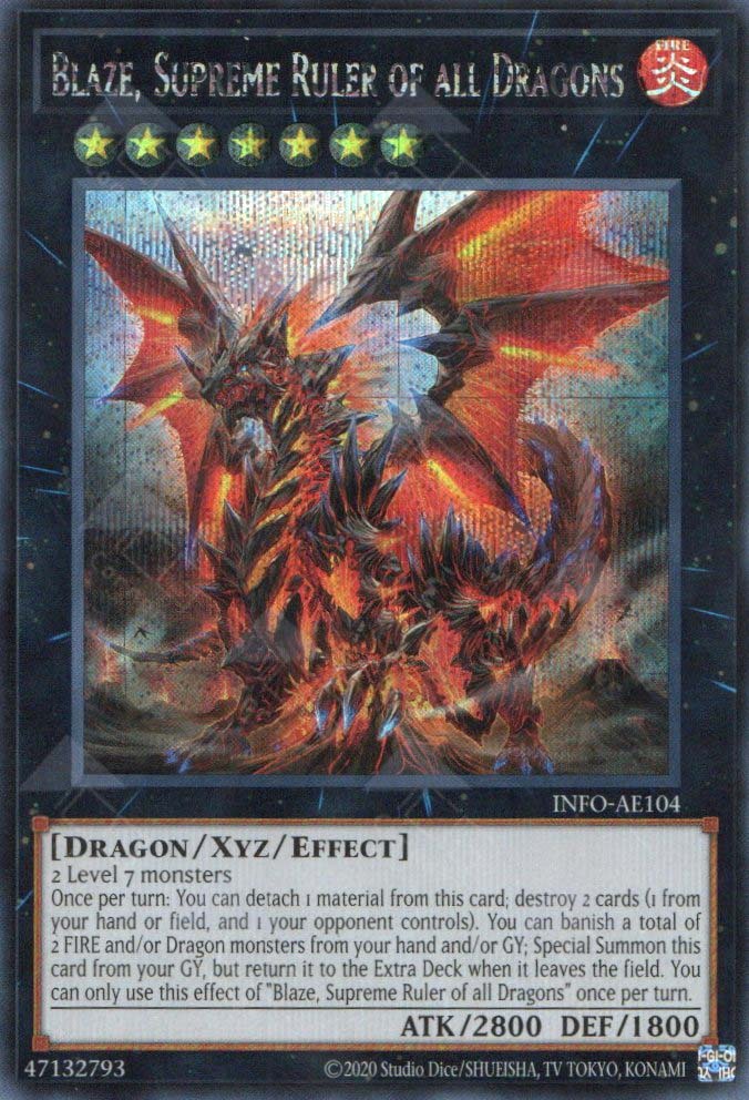 INFO-AE104 Blaze, Supreme Ruler of all Dragons