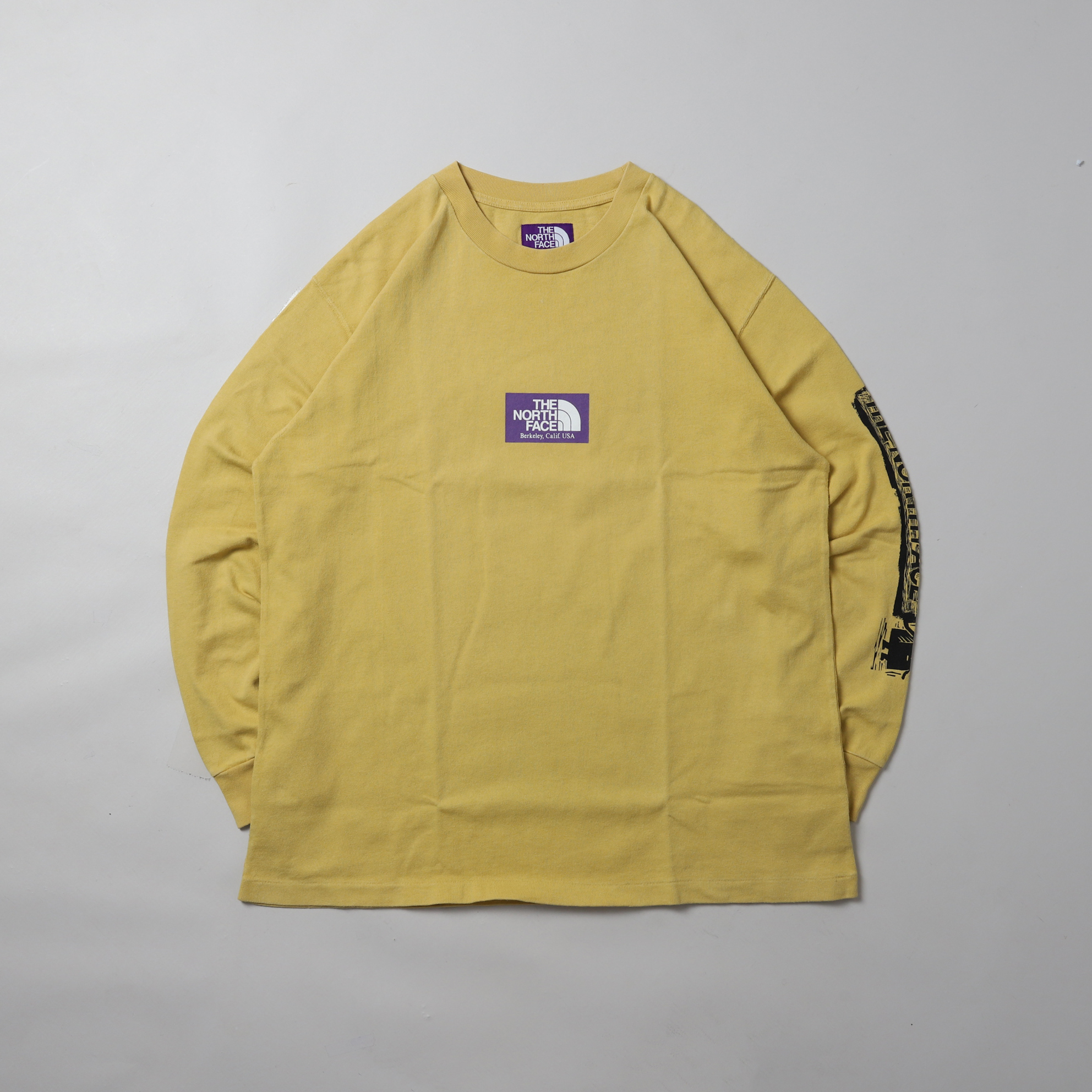 【二手 L號】THE NORTH FACE PURPLE LABEL L/S Long Sleeve 黃 紫標 重磅 長袖 長T【NT3955N-Y】