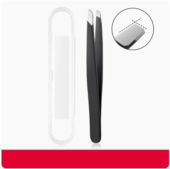 New eyebrow trimmer eyebrow pliers set [black diagonal clip + storage box]
