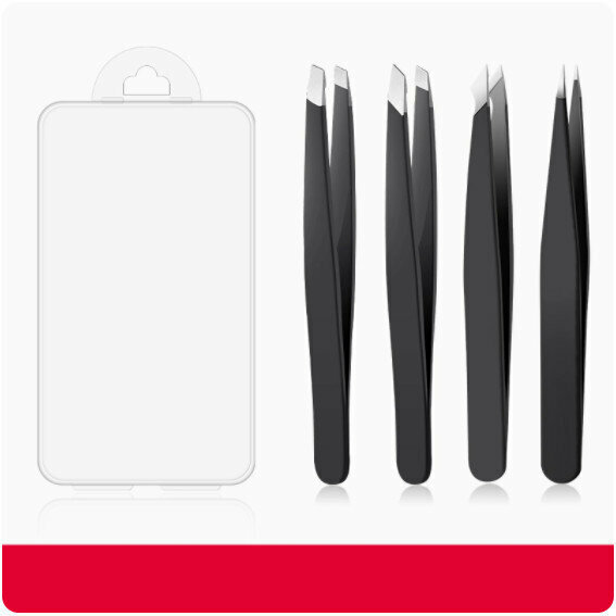 New eyebrow trimmer eyebrow clipper set [black eyebrow clip four-piece set + storage box]