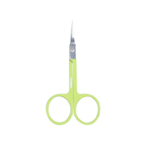 New stainless steel eyebrow scissors (specifications: green pointed scissors)