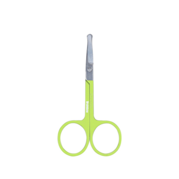 New stainless steel eyebrow scissors (specifications: green round head scissors)