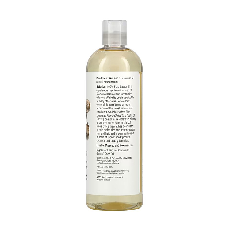 NOW Foods, Solutions, Castor Oil, 16 fl oz (473 ml)