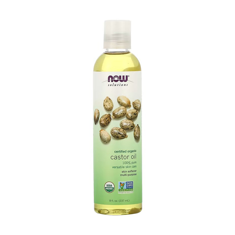 Now Foods, Solutions, Certified Organic Castor Oil, 8 fl oz (237 ml)