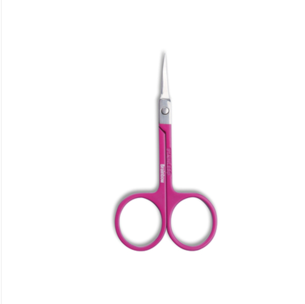 New stainless steel eyebrow scissors (specifications: rose red pointed scissors)