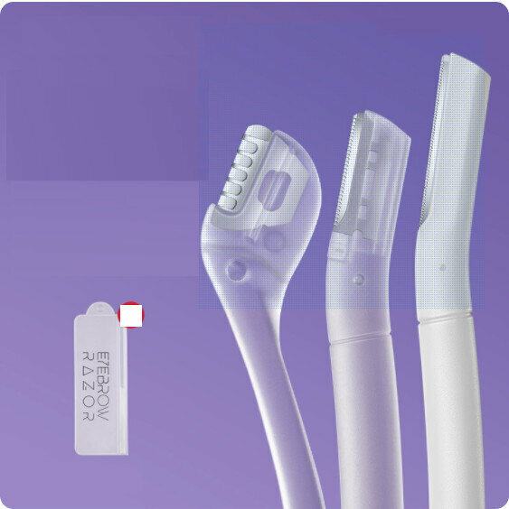 New eyebrow trimmer set [long+short+L-shaped]