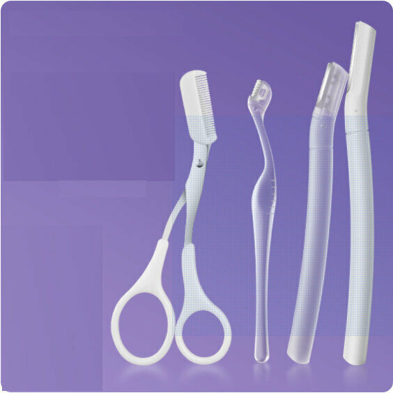 New eyebrow trimmer set [long+short+L+eyebrow scissors]