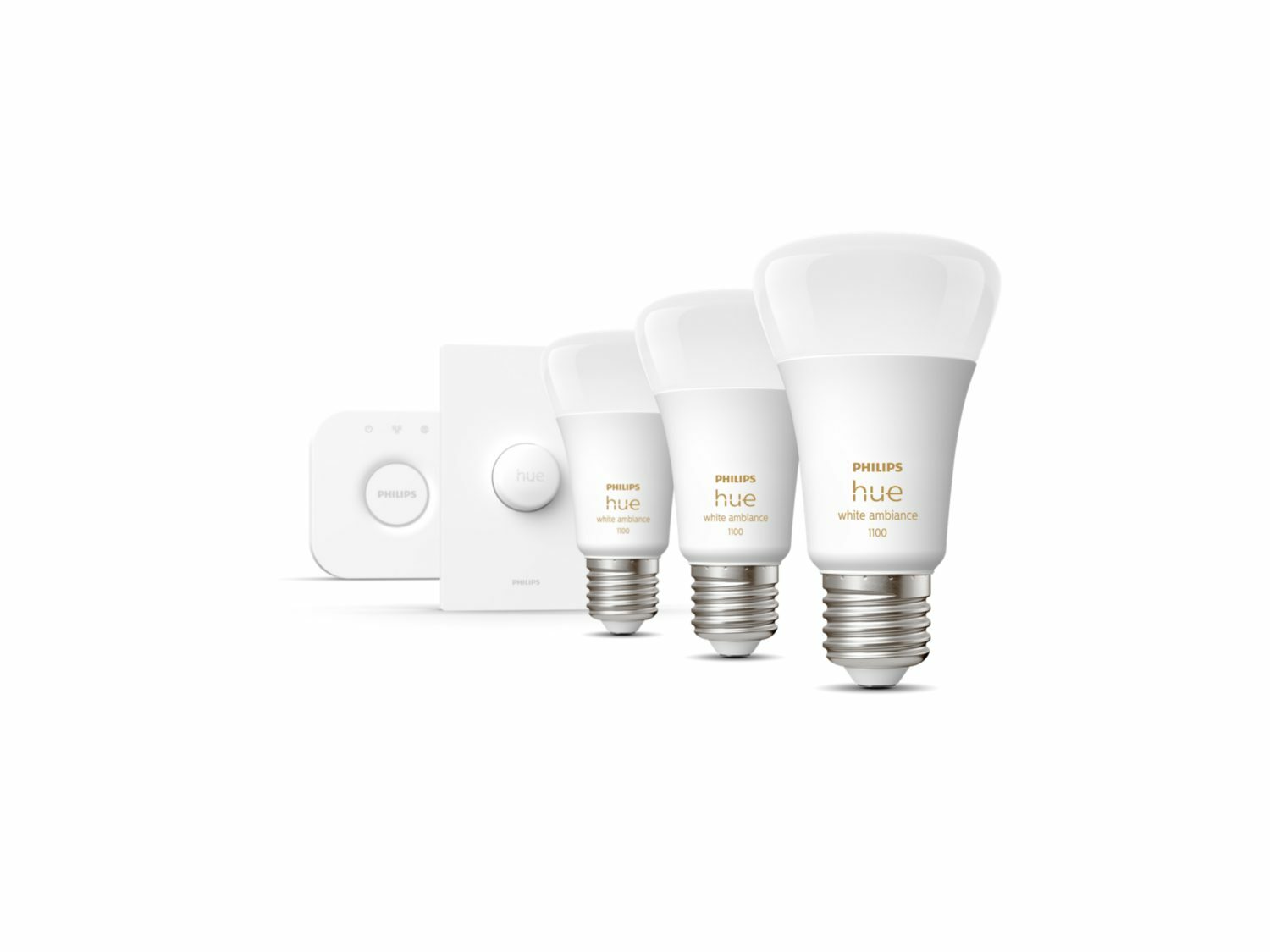Hue E27 White Ambiance Starter Kit (11W)