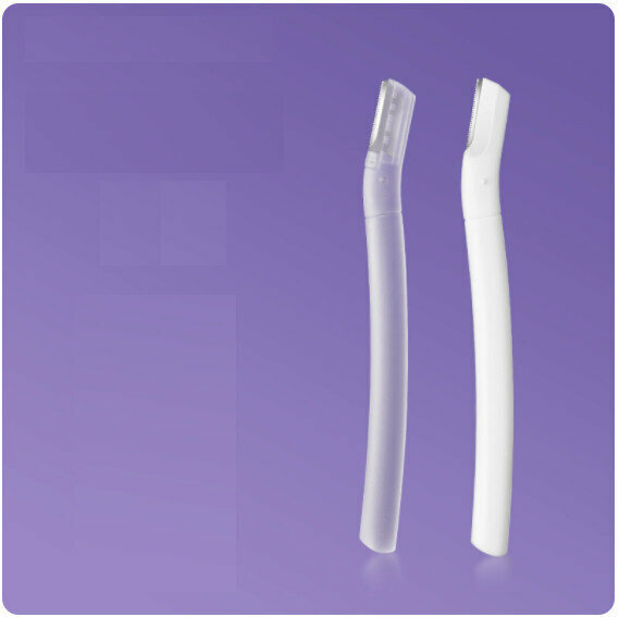 New eyebrow trimmer set [transparent knife + white knife]