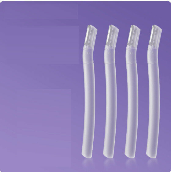 New eyebrow trimmer set [4 transparent short knives]