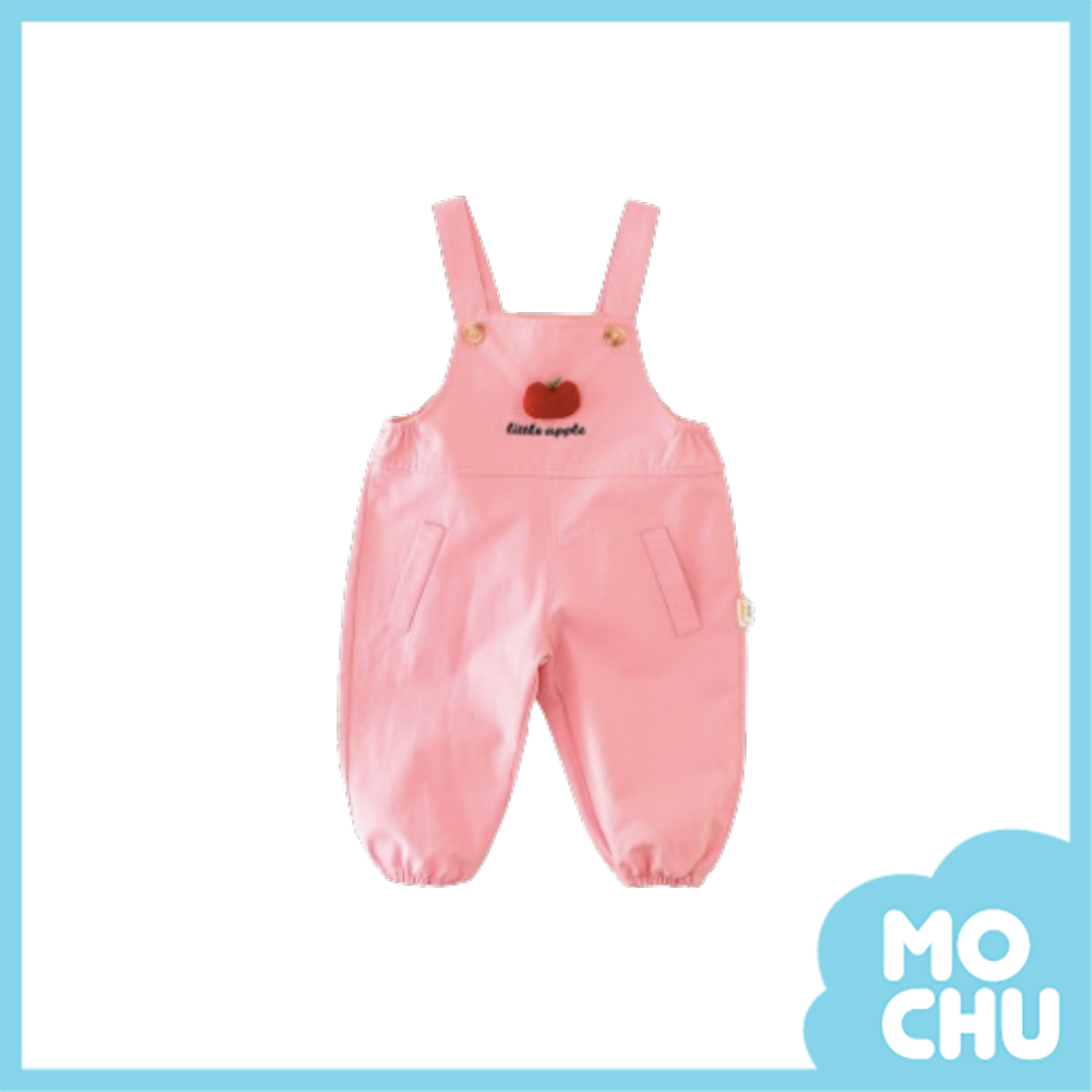 立體紅蘋果背帶長褲