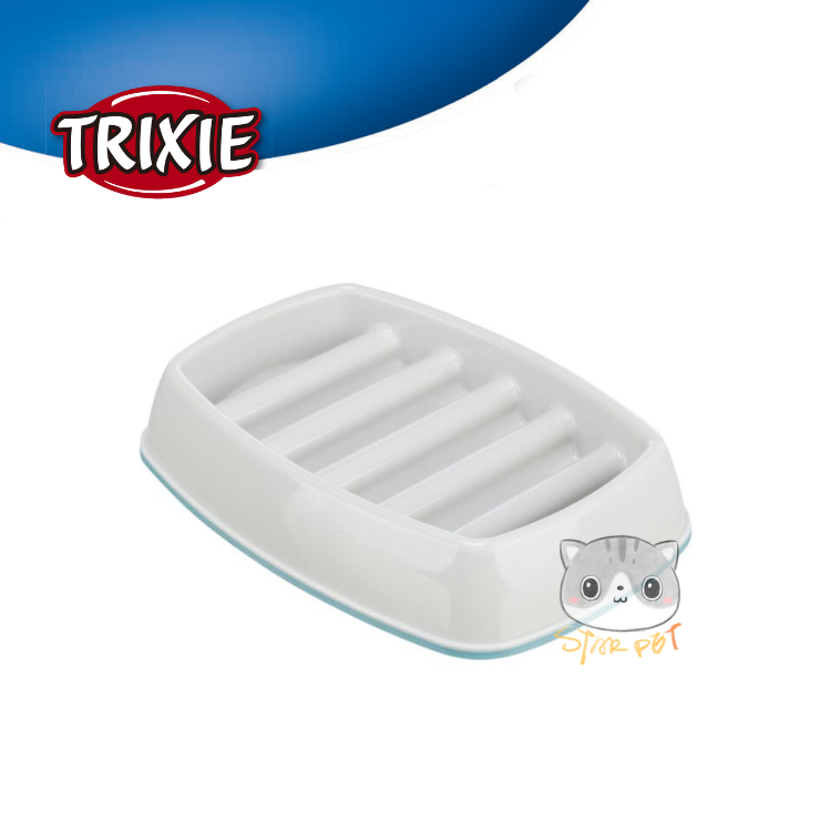 TRIXIE Slow Feeding Plastic Bowl (for dogs & cats)