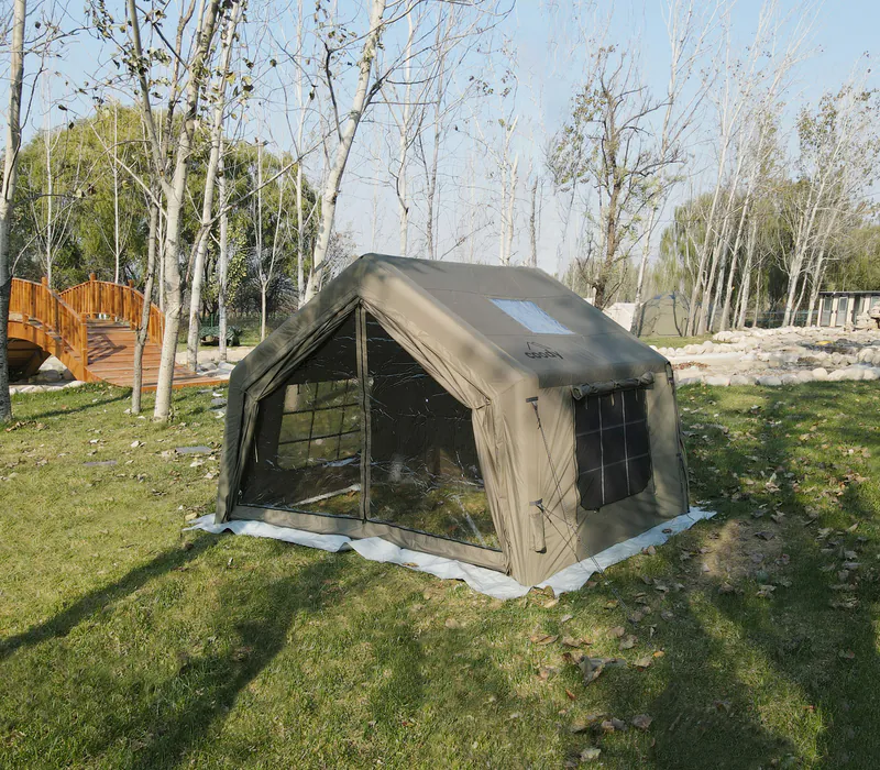 【COODY】9.0客廳擴充帳 棉布充氣帳篷