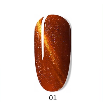 新款猫眼甲油膠（1號猫眼膠星空橘紅【規格15ML】）