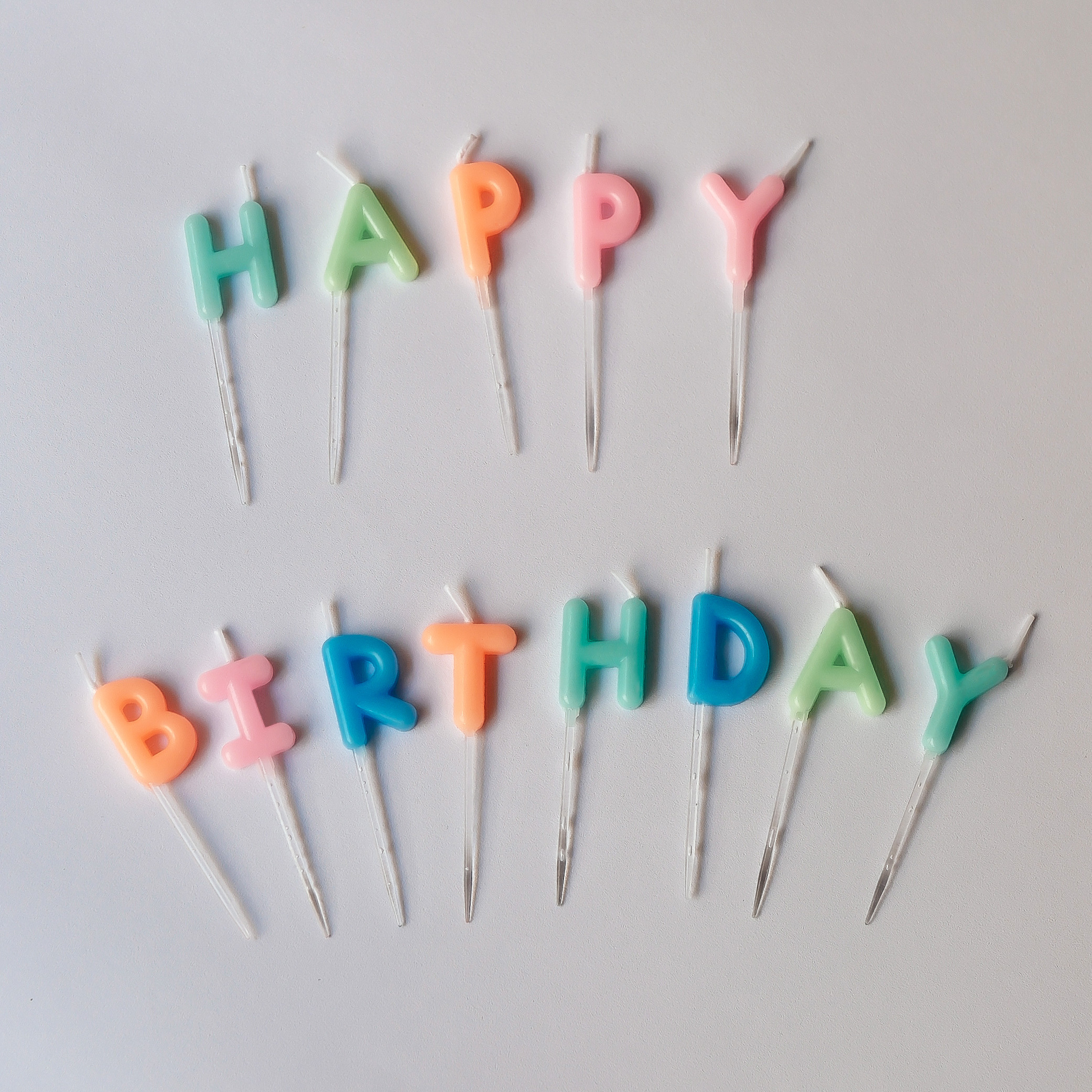 HAPPY BIRTHDAY蠟燭(1組)