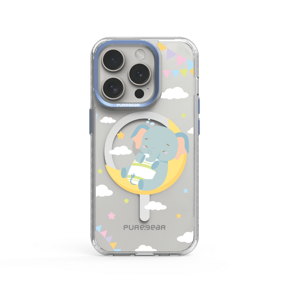 iPhone 冰鑽減壓防摔保護殼 Magsafe / 睡夢象 (Designer style)