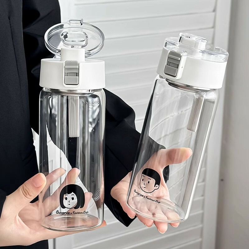 《4195》文青男孩女孩情侶系列 水壺500ml