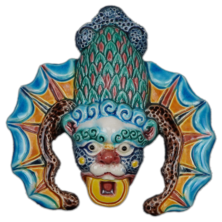 鹿港窯禮品館:獨特交趾陶獎牌,福在眼前 福氣滿滿