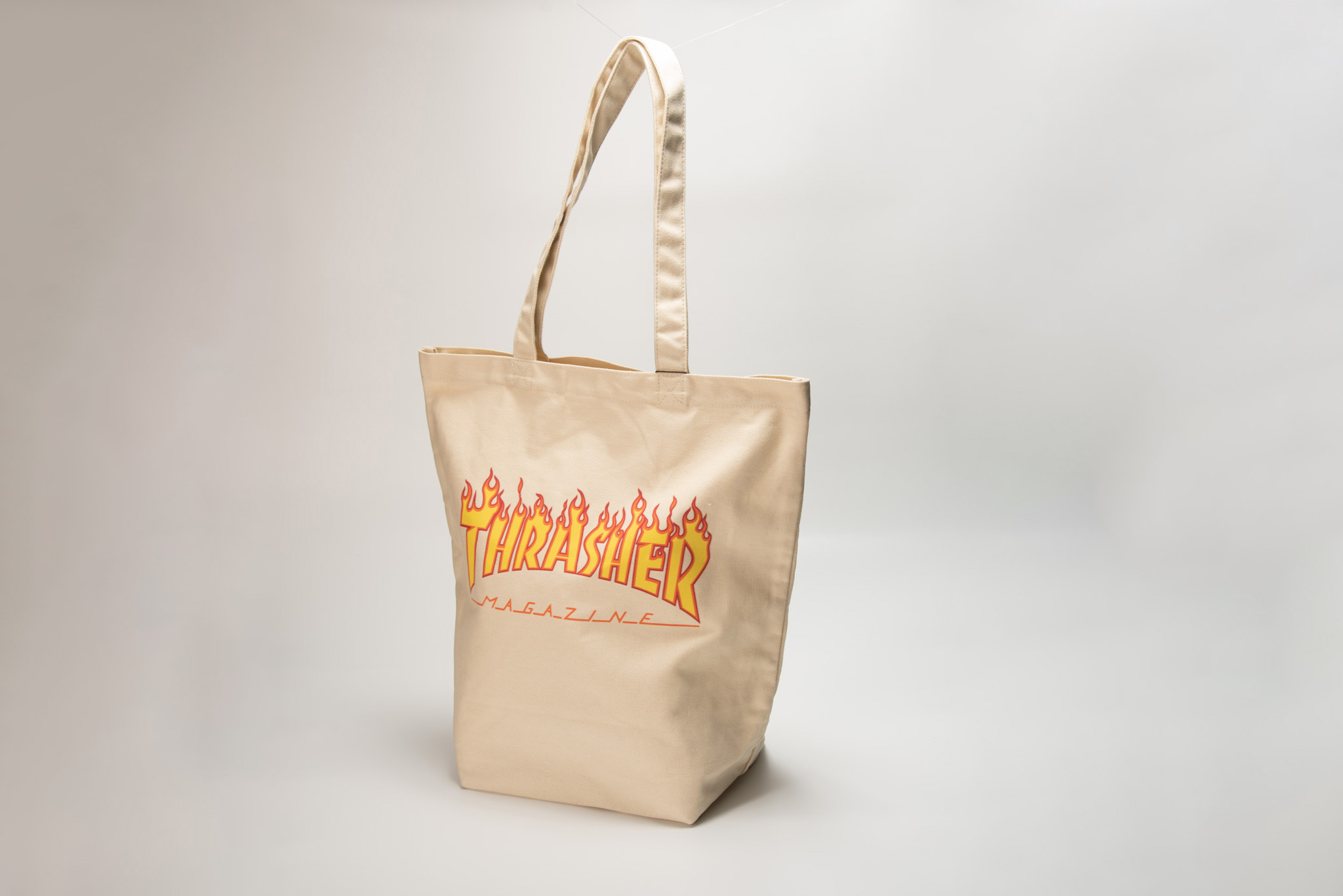 THRASHER FLAME PRINT TOTE 經典火焰字托特包