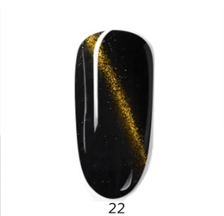 新款猫眼甲油膠（22號猫眼膠金光黑【規格15ML】）