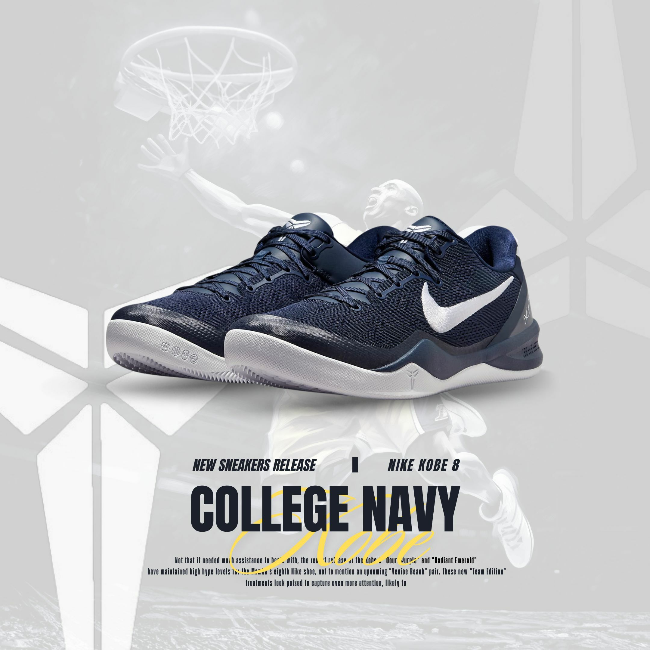 NICEDAY 代購Nike Kobe 8 College Navy 大學海軍藍HF9550-400