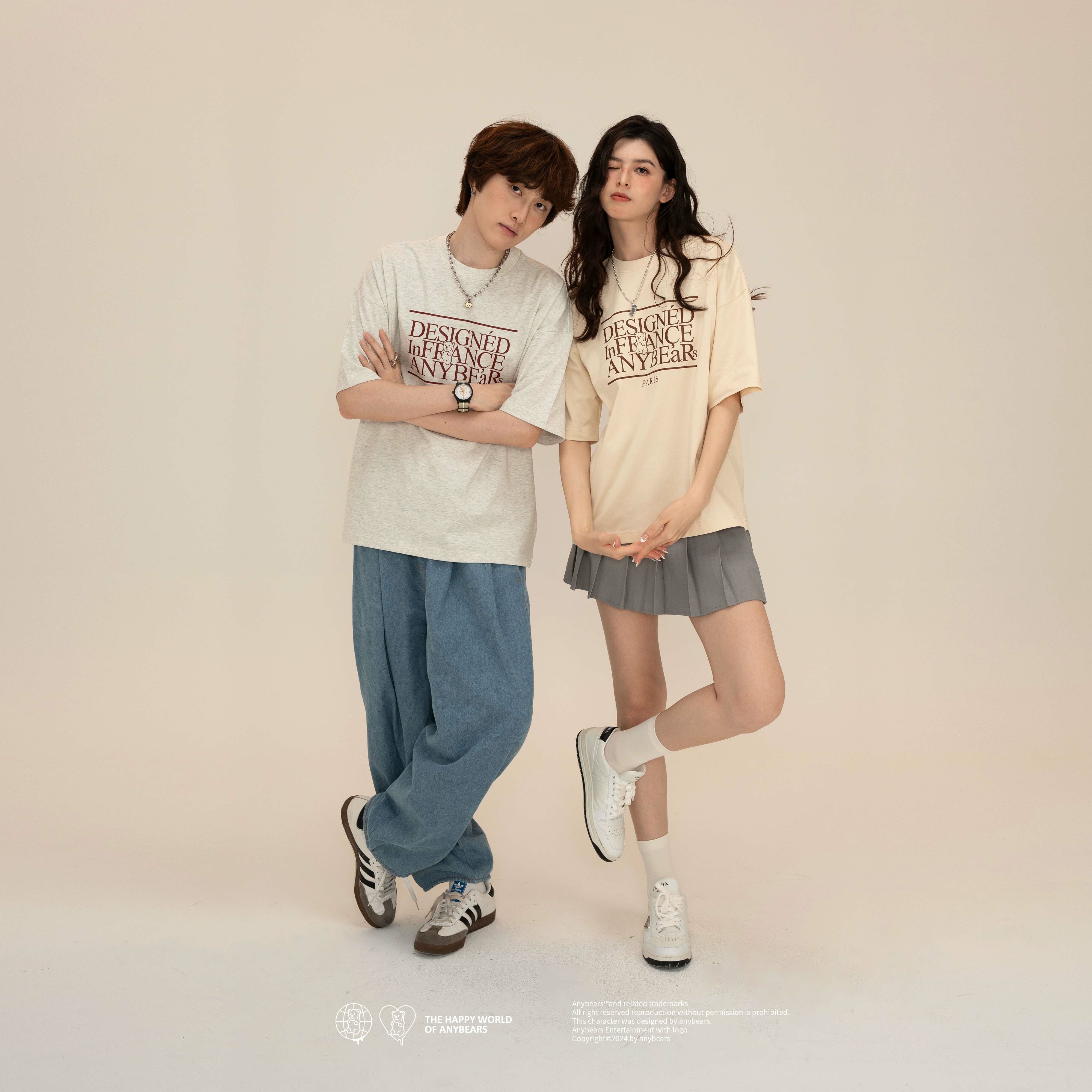 ANYBEARS ® DESIGNÉD In FRANÇE 法國設計熊 短Tee