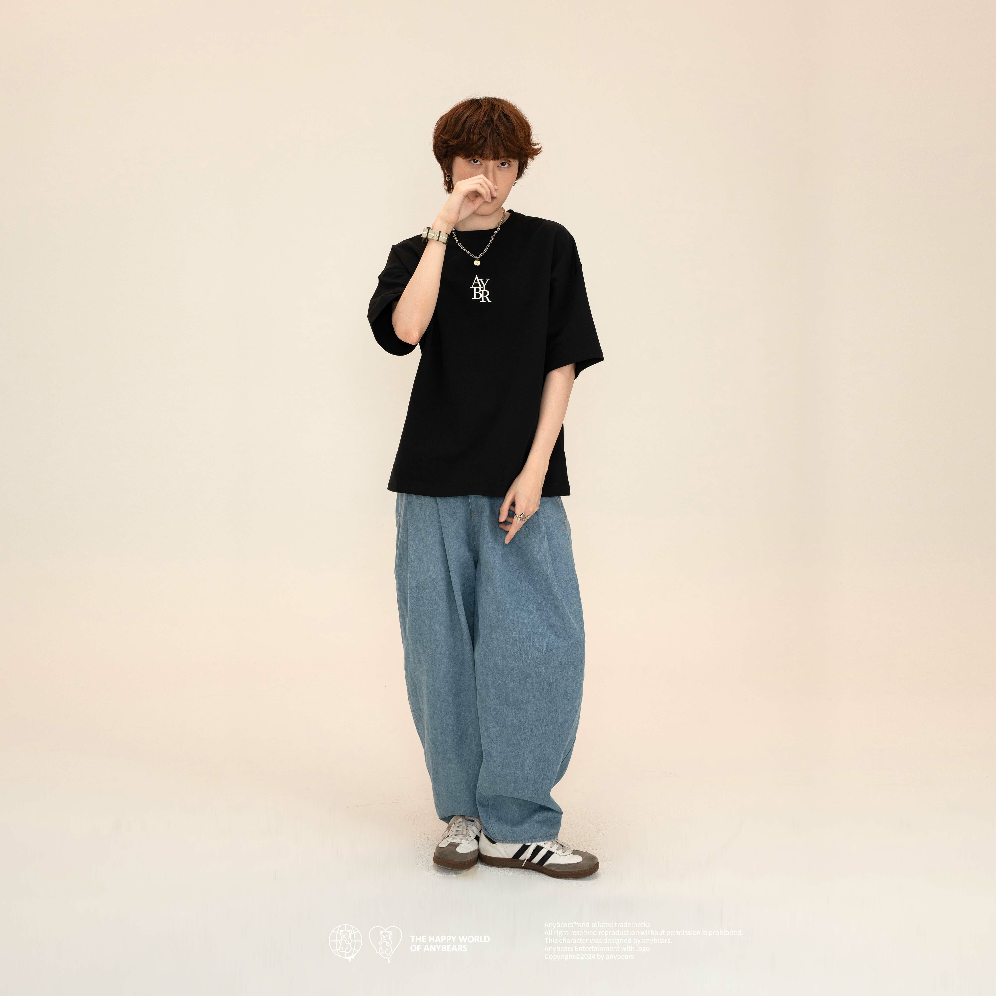 ANYBEARS ® “AYBR” EMBROIDERY BEAR AYBR刺繡熊 短Tee