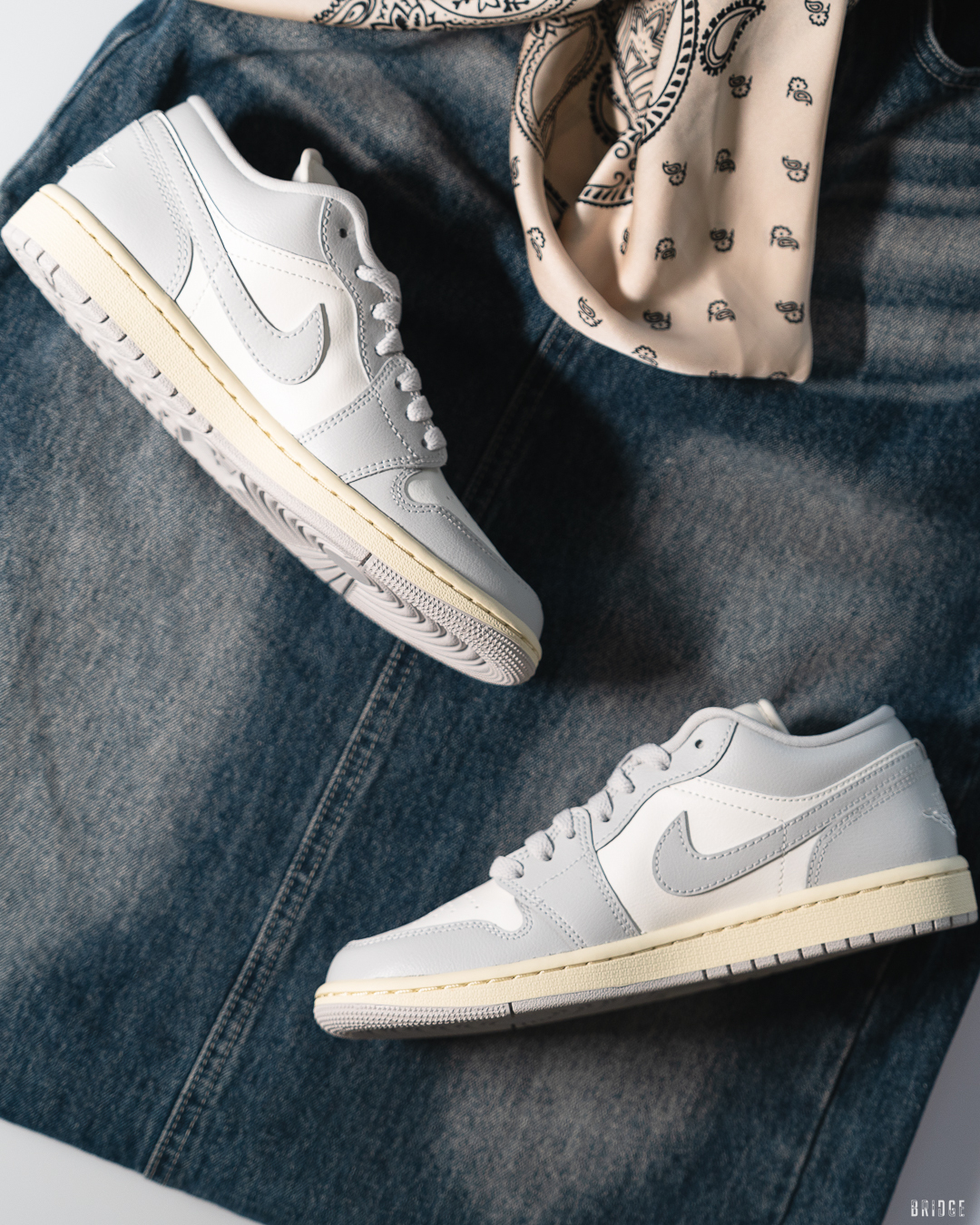 『海鹽奶油灰AJ1』Nike Air Jordan 1 Low Vintage Gray