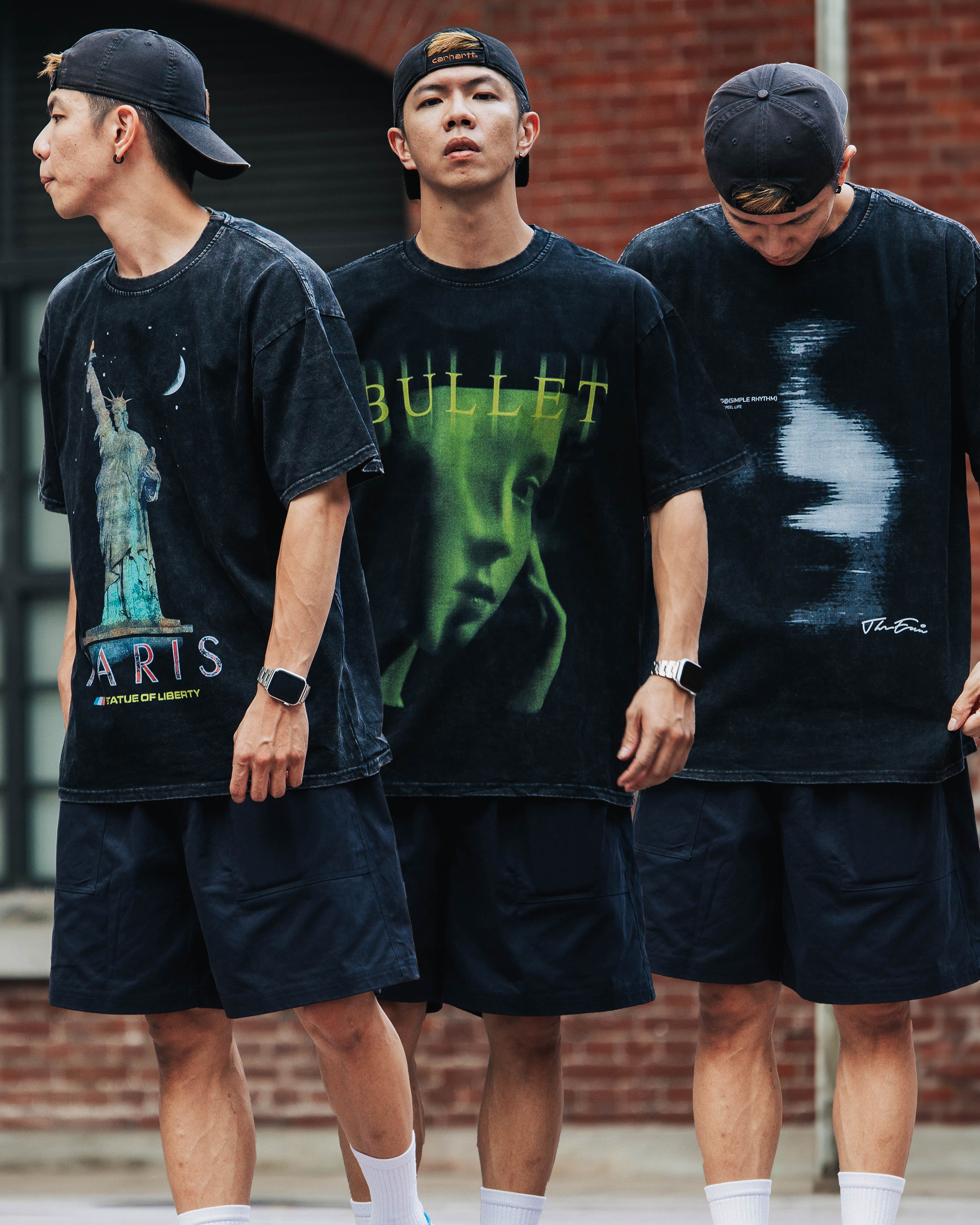 『自訂高階款』水洗系列短T PARIS/RHYTHM/BULLET 三款【wt85】