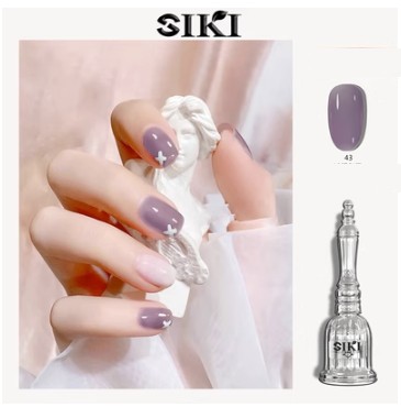 New nail polish (No. 43 ice-clear gray purple [15ML])