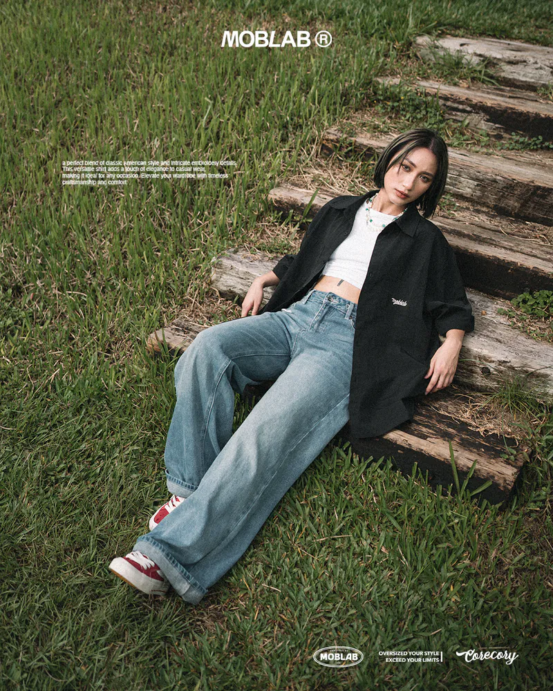 MOBLAB Corecosy Embroidery Shirt 美式刺繡襯衫 3色