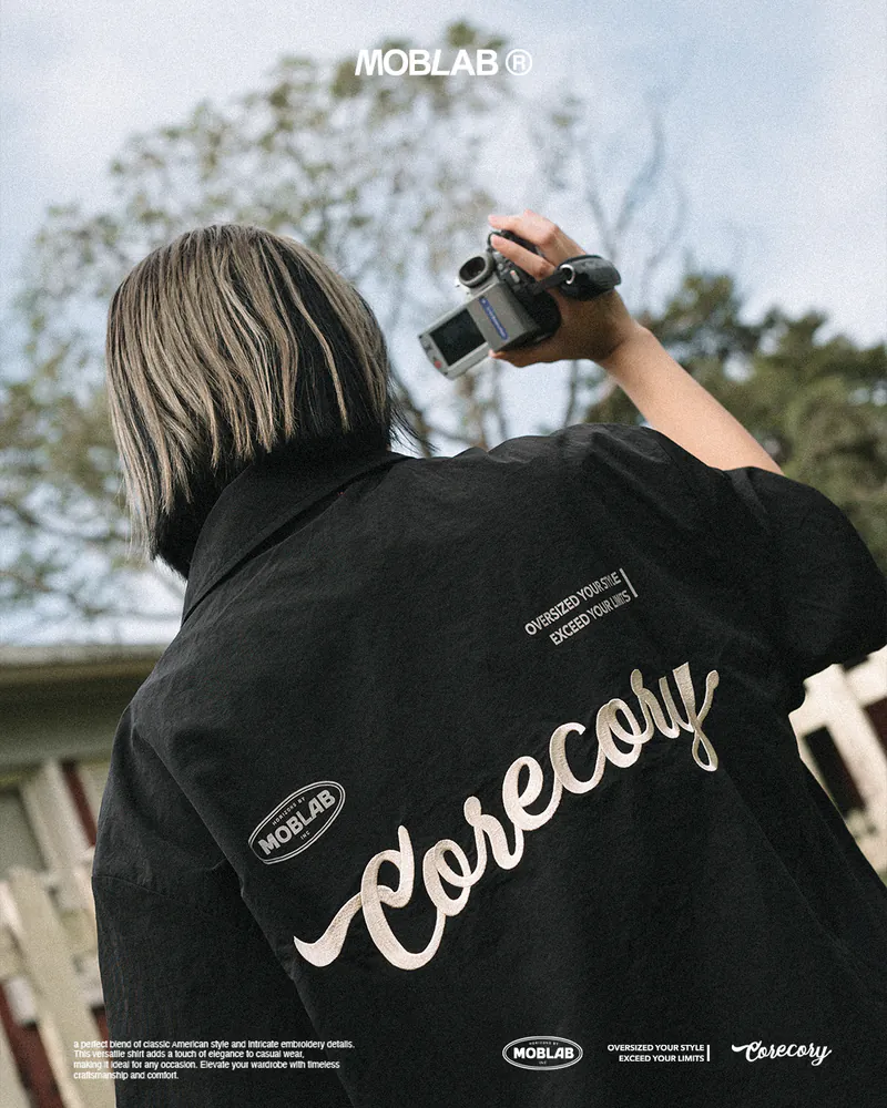 MOBLAB Corecosy Embroidery Shirt 美式刺繡襯衫 3色