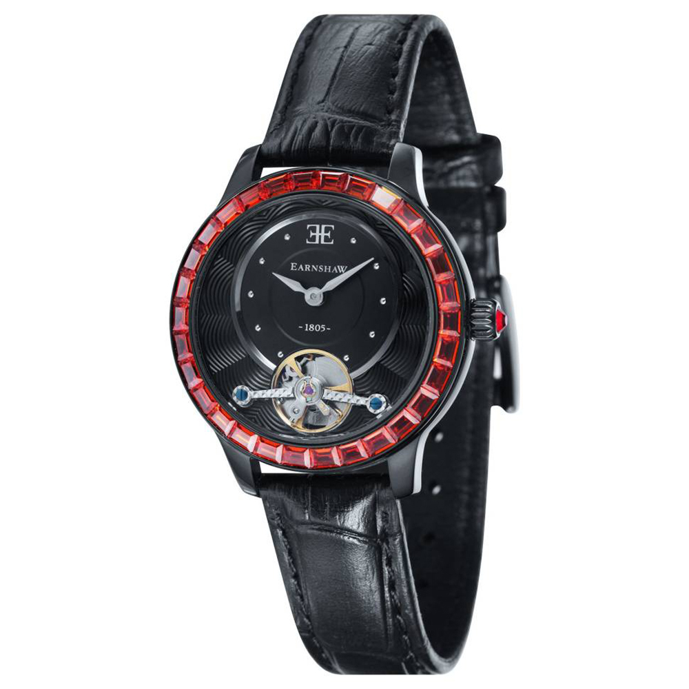 【Thomas Earnshaw 恩梭】ES-8057 Lady Australis 澳洲女士系列 晶鑽錶圈  防水50米 真皮 皮革 機械錶-