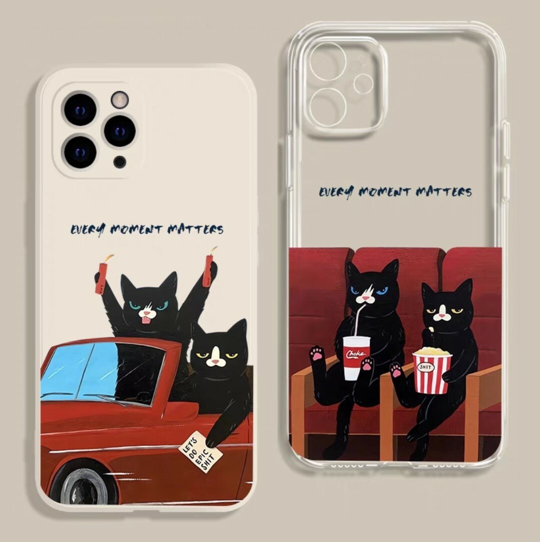 原創小黑貓iPhone手機殼