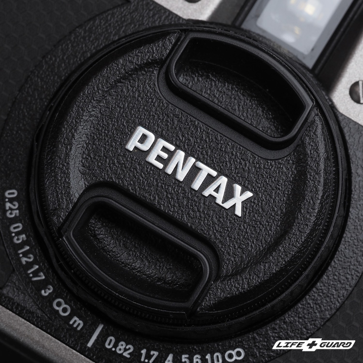 LIFE+GUARD相機貼膜安裝示意，適用 PENTAX 17