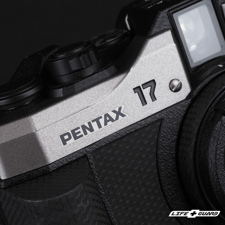 LIFE+GUARD相機貼膜安裝示意，適用 PENTAX 17