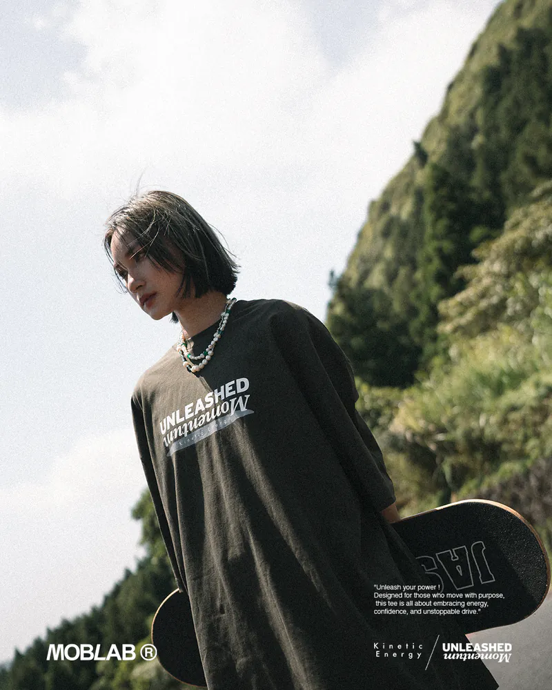 MOBLAB Unleashed Script T-Shirt 印花短袖 2色