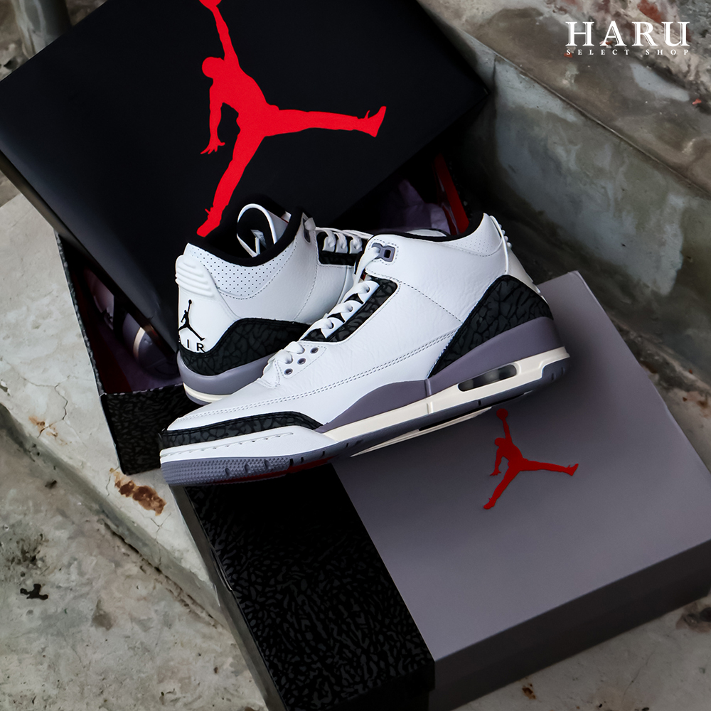 AIR JORDAN 3 RETRO "CEMENT GREY" AJ3 白水泥 爆裂紋 白灰 男女生 復古籃球鞋 CT8532-106 DM0967-106