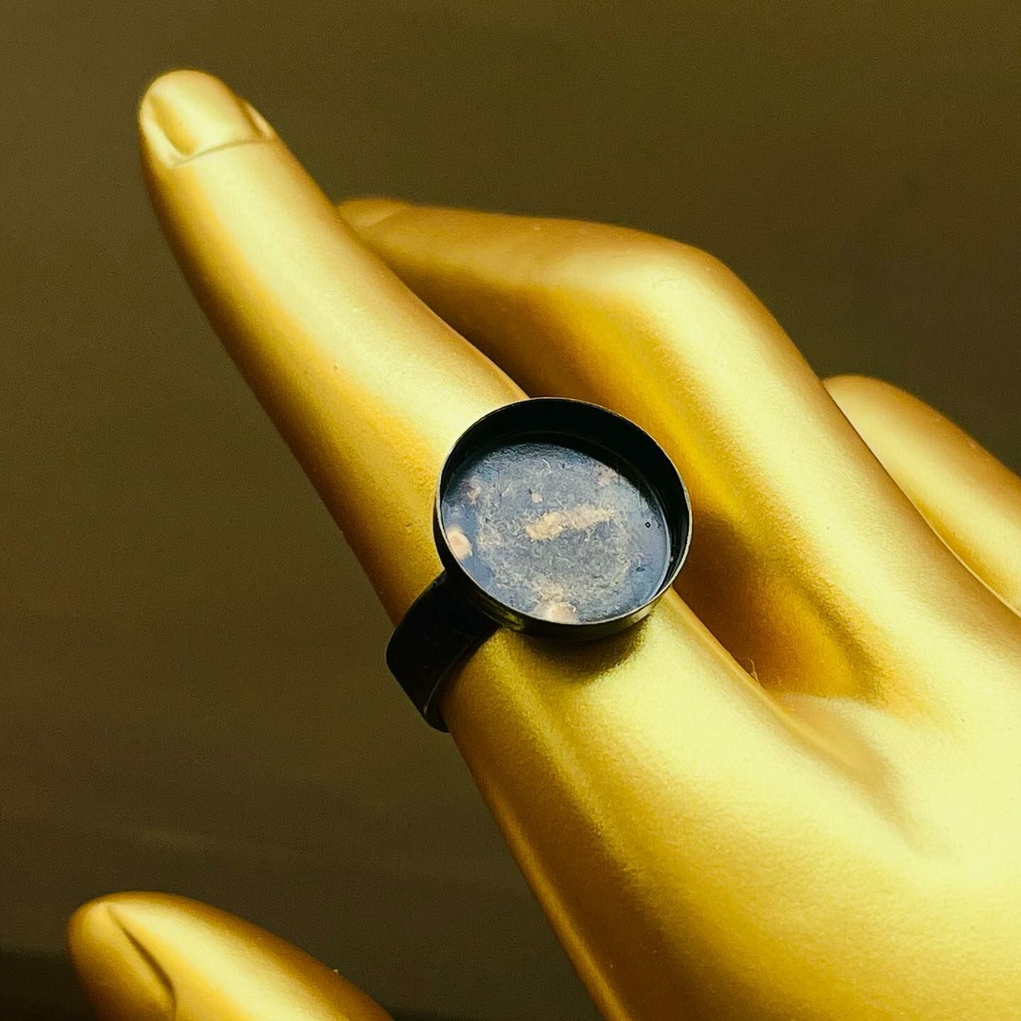 [原石] 黃銅戒托 水晶戒指托 銅 15mm 手工藝材料