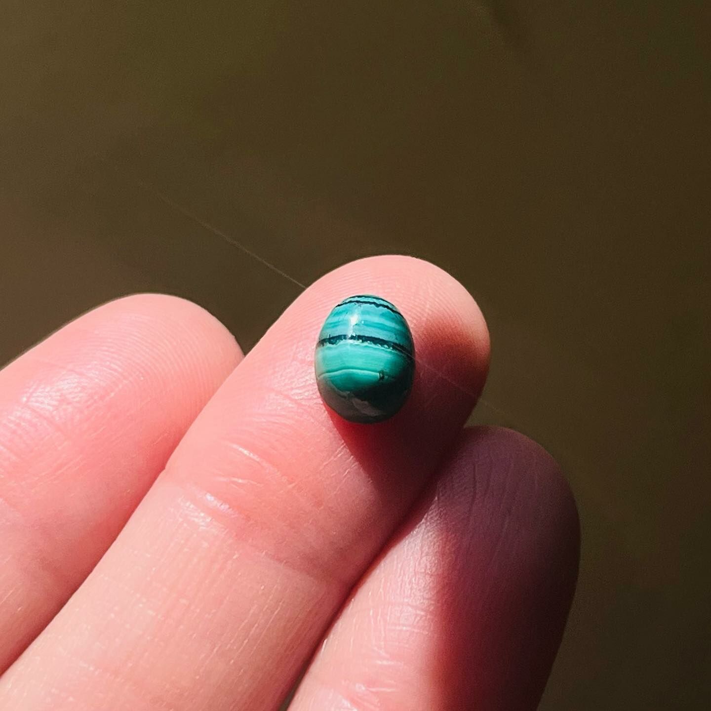 [原石] 孔雀石 水晶裸石蛋面