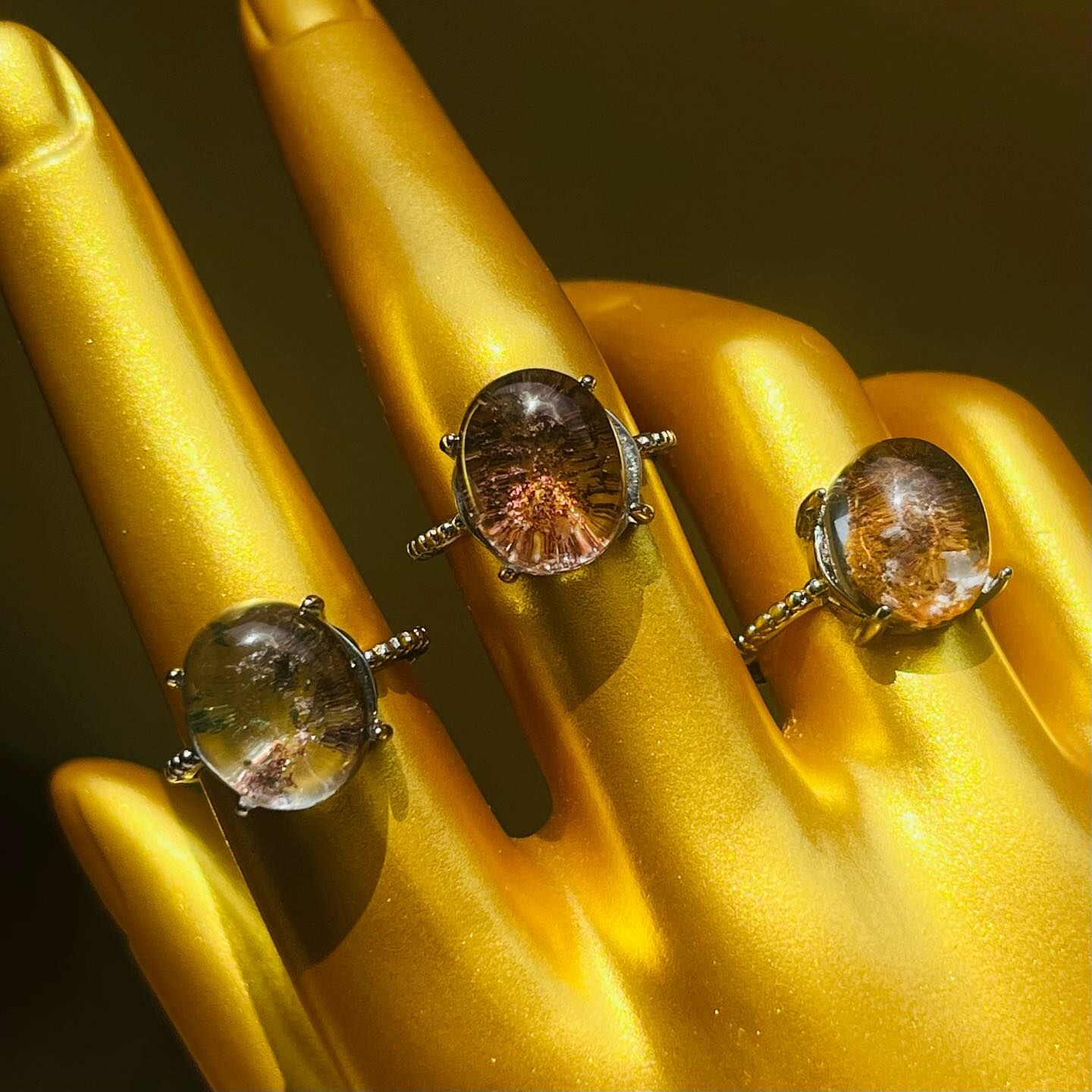 [原石] 幽靈水晶 戒指